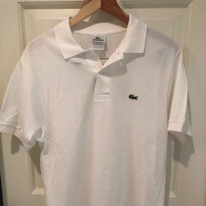 White Lacoste Polo